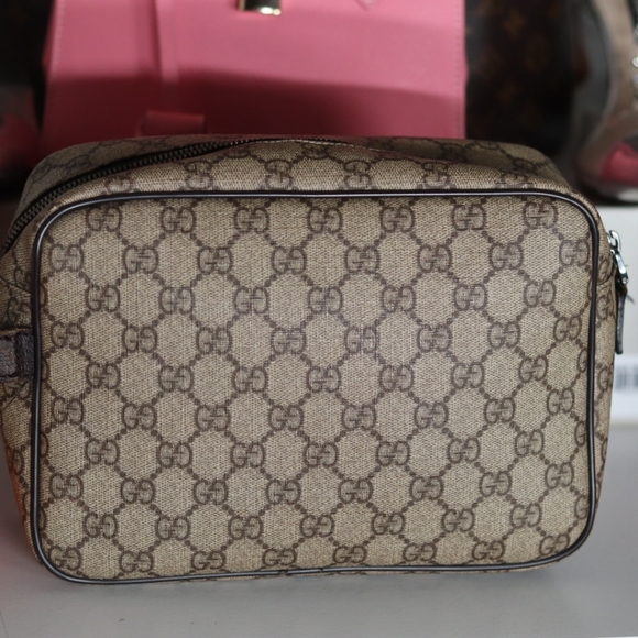 Authentic GUCCI Clutch Bag GG PVC Leather - Picture 5 of 13